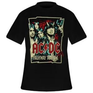 T-Shirt Homme AC/DC - Highway To Hell Sketch Taille L