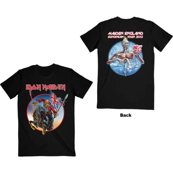 T-shirt unisexe Iron Maiden - Tournée européenne - taille M