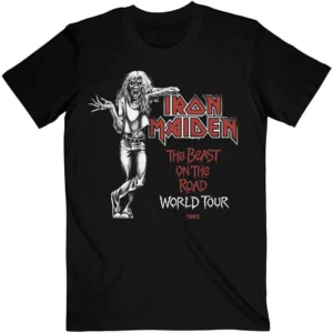 Iron Maiden Unisex T-Shirt: Beast Over Hammersmith World Tour '82 - SIZE L