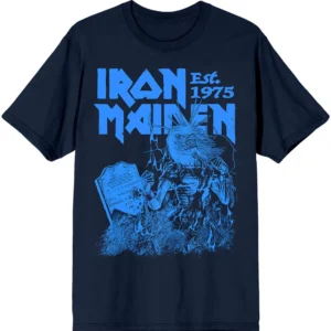 Iron Maiden Unisex T-Shirt: Est. 1975 Life After Death Stamp - SIZE L