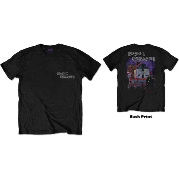 Black Sabbath Unisex T-Shirt: Debut Album (Black) (Back Print) Taille L