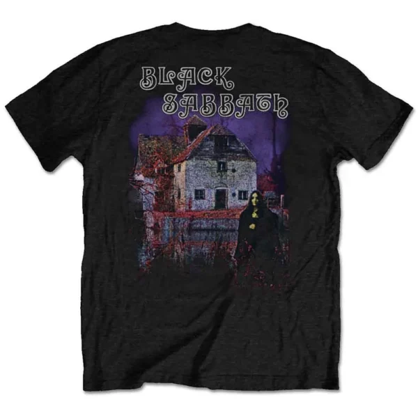 Black Sabbath Unisex T-Shirt: Debut Album (Black) (Back Print) Taille L – Image 3